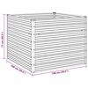 vidaXL Plantenbak verhoogd 100x100x77 cm gegalvaniseerd staal groen