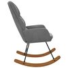 vidaXL Schommelstoel fluweel donkergrijs