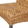 vidaXL Eetkamerstoelen 6 st abaca en massief mangohout