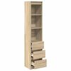 vidaXL Highboard 37,5x35x180 cm spaanplaat sonoma eikenkleurig