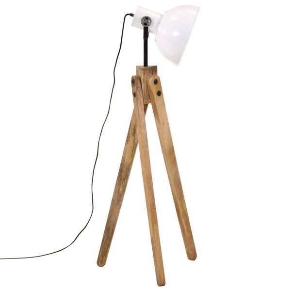 vidaXL Vloerlamp 25 W E27 45x45x120 cm wit