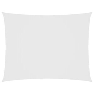 vidaXL Zonnescherm rechthoekig 2,5x4 m oxford stof wit