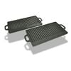 vidaXL Grill Platter 2 stuks Gietijzeren Omkeerbaar 50x23 cm