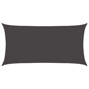 vidaXL Zonneschaduwzeil Antracietkleurig 2,5 x 6 m HDPE