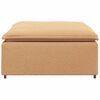 vidaXL Modulaire bank voetenbank module beige 100x100x48 cm