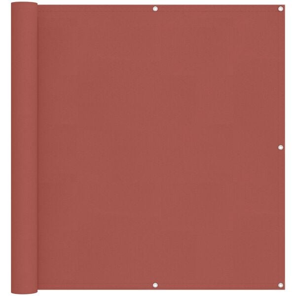 vidaXL Balkon Scherm Terracotta 110 x 600 cm Oxford Stof