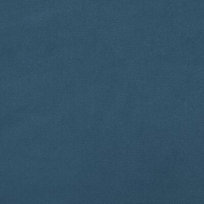 vidaXL Boxspring met matras fluweel donkerblauw 100x200 cm