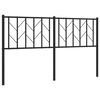 vidaXL Vervangend hoofdbord 150 cm metaal zwart