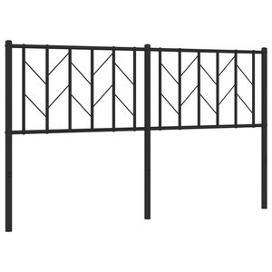 vidaXL Vervangend hoofdbord 150 cm metaal zwart