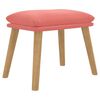 vidaXL Voetenbank 45x29,5x35 cm fluweel roze