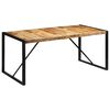 vidaXL Eettafel 175x90x76 cm massief ruw mangohout