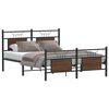 vidaXL Bedframe zonder matras bewerkt hout bruin eikenkleur 137x190 cm