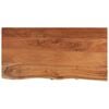 vidaXL Tafelblad rechthoekig natuurlijke rand 80x40x2,5 cm acaciahout