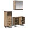 vidaXL Badkamermeubelset met lade 3 pcs Artisan Eiken Bewerkt hout