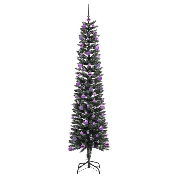 vidaXL Kunstkerstboom met 300 LED Groen 210 cm PVC en Plastic en Staal