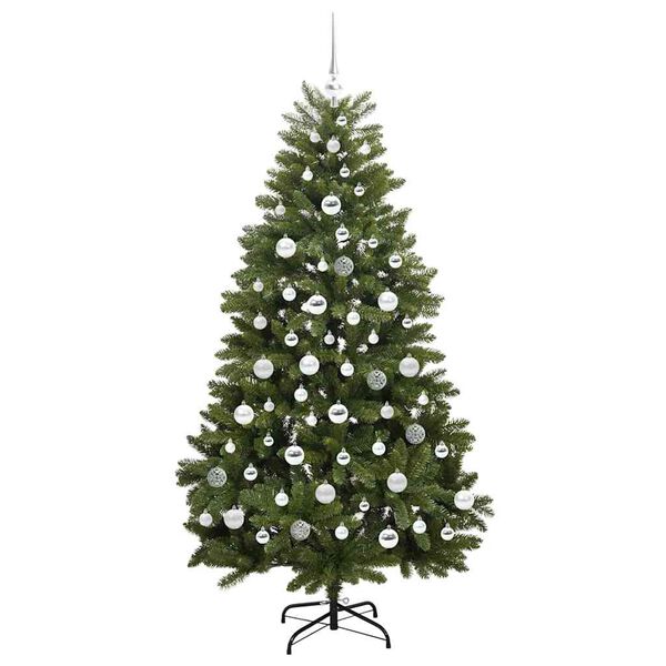 vidaXL Kunstkerstboom met 300 LED Groen 180 cm PVC en Metaal