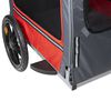 Animal Boulevard Huisdierenfietskar M 130x63x78 cm rood en grijs