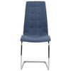 vidaXL Eetkamerstoelen 4 st stof blauw