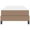 vidaXL Bedframe met matras Cappuccino 100 x 200 cm Stof