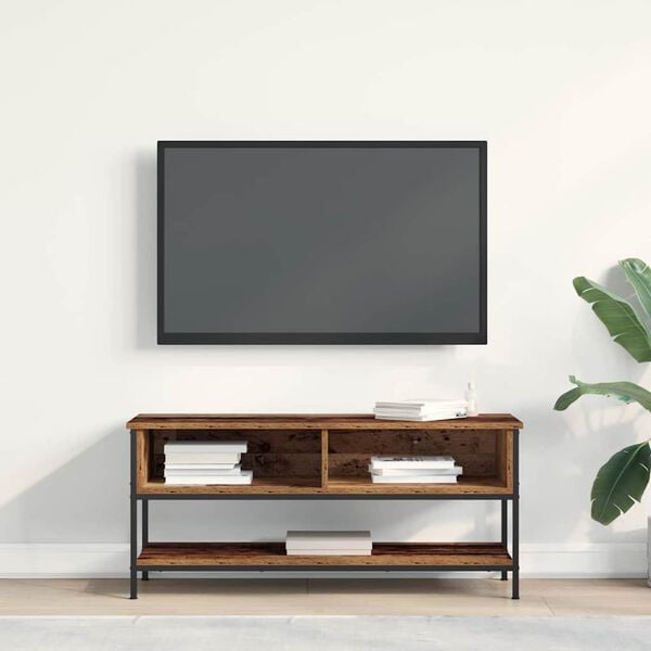 vidaXL Tv-meubelset Oud Hout 100 x 35 x 45 cm Bewerkt hout
