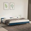 vidaXL Bedframe zonder matras 200x200 cm fluweel donkerblauw