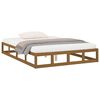 vidaXL Bedframe massief hout honingbruin 120x190 cm