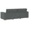 vidaXL Bank 3 pcs Donkergrijs 220 x 80 x 84 cm Linnen-mix stof