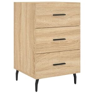 vidaXL Nachtkastje 40x40x66 cm bewerkt hout sonoma eikenkleurig