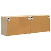 vidaXL TV-wandkast 2 pcs Sonoma Eiken 59,5 x 31 x 40 cm Bewerkt hout