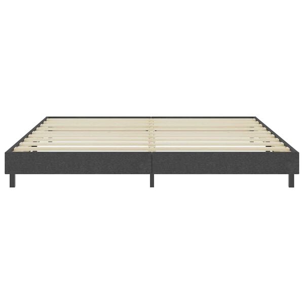vidaXL Boxspringframe stof grijs 200x200 cm