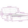 vidaXL Bedframe zonder matras "Hvar" stof donkergrijs 160x200 cm