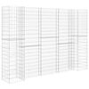 vidaXL Gabion plantenbak H-vormig 260x40x200 cm staaldraad