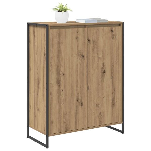 vidaXL Schoenenkast Ambachtelijk eiken 79 x 36 x 100 cm Bewerkt hout