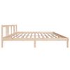 vidaXL Bedframe zonder matras massief hout 200x200 cm