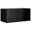 vidaXL Kattenkrat meubel Zwart eiken 100 x 49 x 45 cm Bewerkt hout