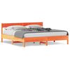 vidaXL Bedframe zonder matras massief grenenhout wasbruin 200x200 cm