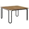 vidaXL Salontafel Artisanaal eiken 100 x 100 x 45 cm Bewerkt hout