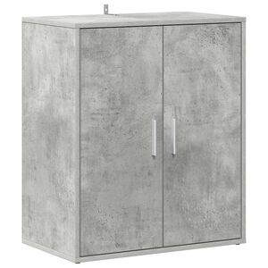 vidaXL Schoenenkast 60x35x70 cm bewerkt hout betongrijs