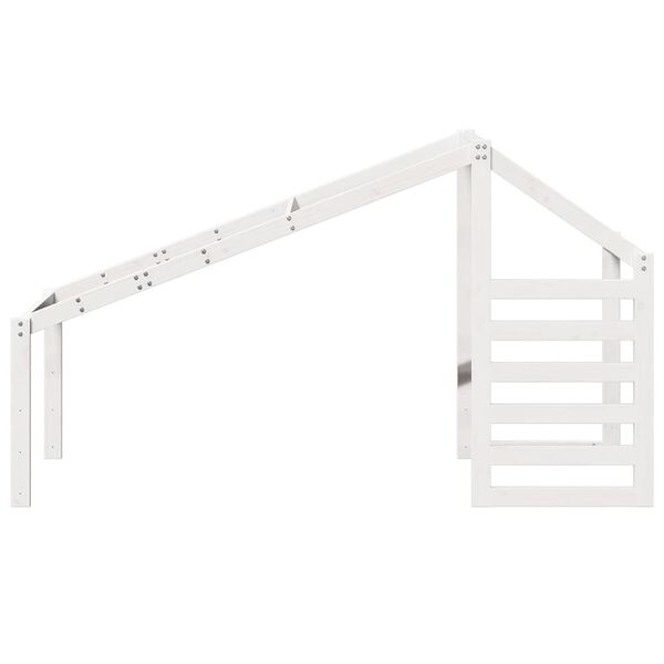 vidaXL Kinderbedhuisje 188x97x113 cm massief grenenhout wit