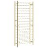 vidaXL Wijnrek voor 96 flessen metaal goudkleurig