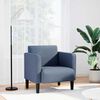 vidaXL Fauteuil met armleuningen 54 cm corduroy stof blauw