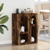 vidaXL Dressoir Gerookt eiken 59 x 35 x 80.5 cm Bewerkt hout