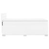 vidaXL Boxspring met matras kunstleer wit 90x190 cm