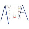 vidaXL Schommelset met schommel, ladder en klimtouw met schijven