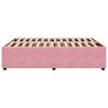 vidaXL Bedframe fluweel roze 160x200 cm