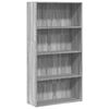 vidaXL Boekenkast 80x30x152 cm bewerkt hout grijs sonoma eikenkleurig