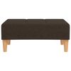 vidaXL Slaapbank 2-zits met 2 kussens en voetenbank stof donkerbruin