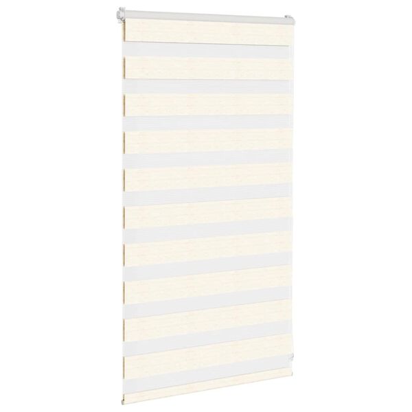 vidaXL Zebra rolgordijn 85x100 cm stofbreedte 80,9 cm marmerbeige