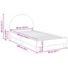 vidaXL Bedframe voor kinderen met hoofdbord Roze 90 x 190 cm
