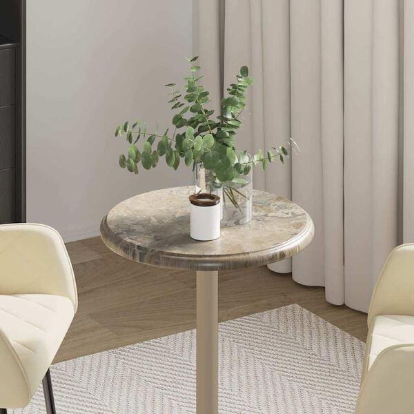 vidaXL Tafelblad &Oslash;40x2,5 cm marmer grijs